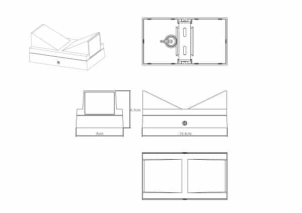 Фасадный светильник Arte Lamp GUNTER A6306AL-2BK — изображение 4