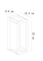 Фасадный светильник Arte Lamp HASSALEH A3374AL-1BK — изображение 3
