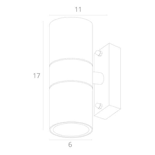 Фасадный светильник Arte Lamp MISTERO A3302AL-2WH — изображение 3