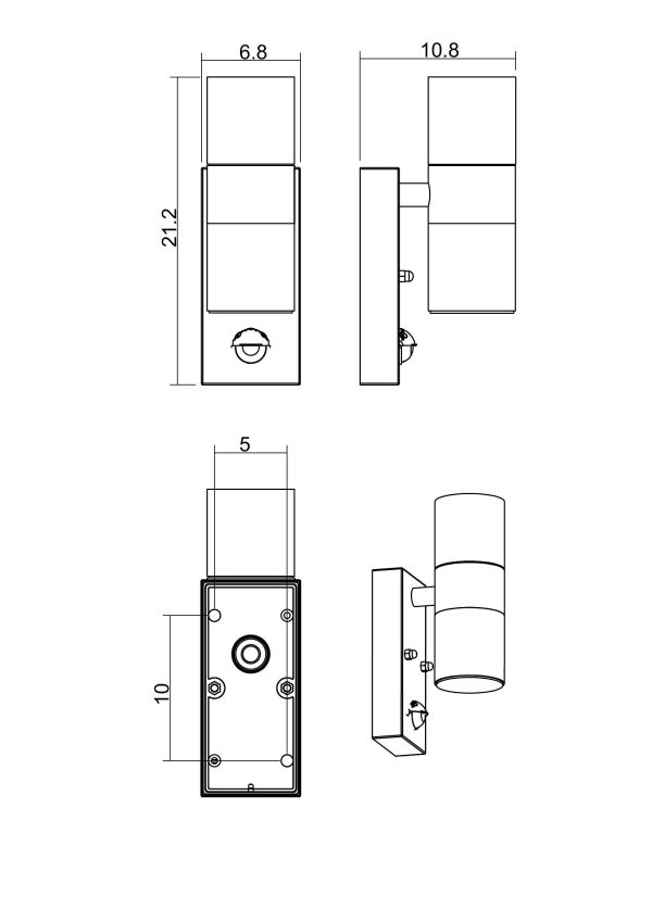 Фасадный светильник Arte Lamp MISTERO A3322AL-2BK — изображение 4