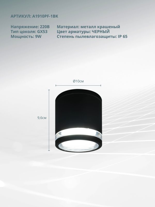 Фасадный светильник Arte Lamp NUNKI A1910PF-1BK — изображение 4