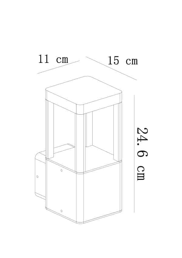 Фасадный светильник Arte Lamp PHERKAD A2726AL-1BK — изображение 2