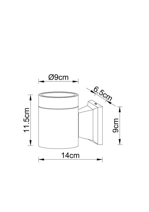 Фасадный светильник Arte lamp PIAUTOS A1913AL-1BK — изображение 3