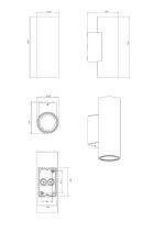 Фасадный светильник Arte Lamp TORCULAR A1807AL-2BK — изображение 3