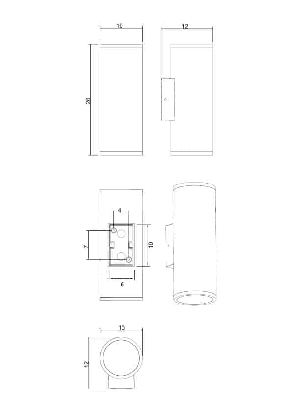 Фасадный светильник Arte Lamp TORCULAR A1813AL-2BK — изображение 3