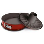 Форма для кекса разъёмная красная с 2 основаниями 28 см. Guardini