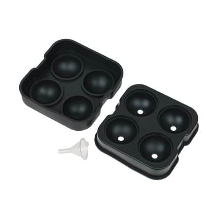 Форма для льда большая на 4 шара black