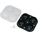 Форма для льда малая на 4 шара black