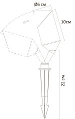 Грунтовый светильник Arte Lamp ELSIE A1022IN-1BK — изображение 3