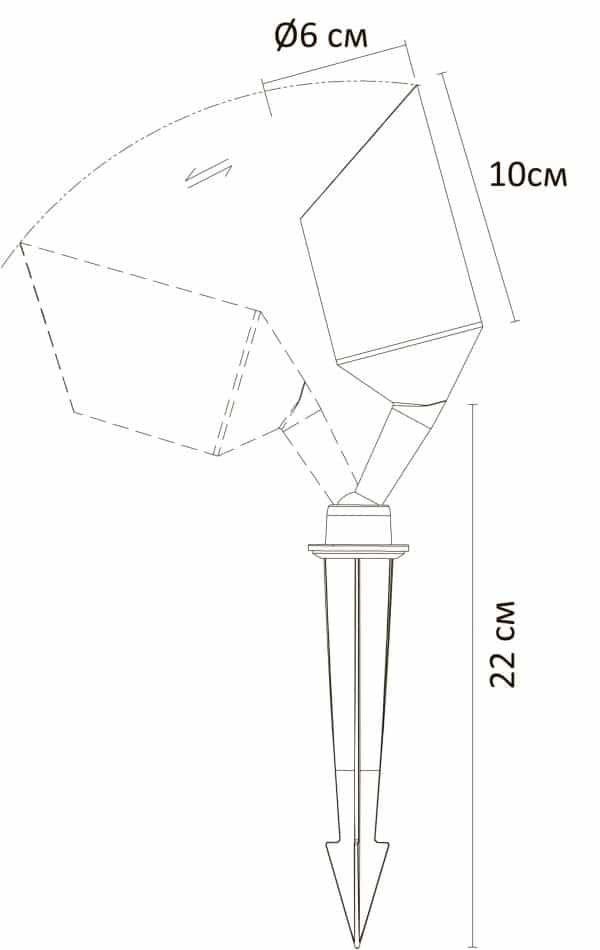 Грунтовый светильник Arte Lamp ELSIE A1022IN-1BK — изображение 3