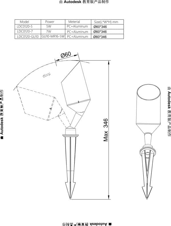 Грунтовый светильник Arte Lamp ELSIE A1022IN-1BK — изображение 4