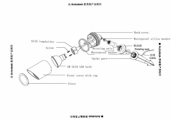 Грунтовый светильник Arte Lamp ELSIE A1022IN-1BK — изображение 5