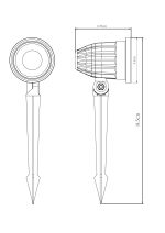 Грунтовый светильник Arte Lamp ELSIE A1127IN-1BK — изображение 3