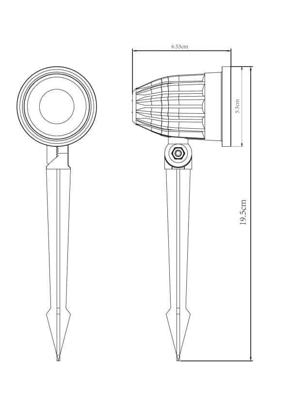 Грунтовый светильник Arte Lamp ELSIE A1127IN-1BK — изображение 3
