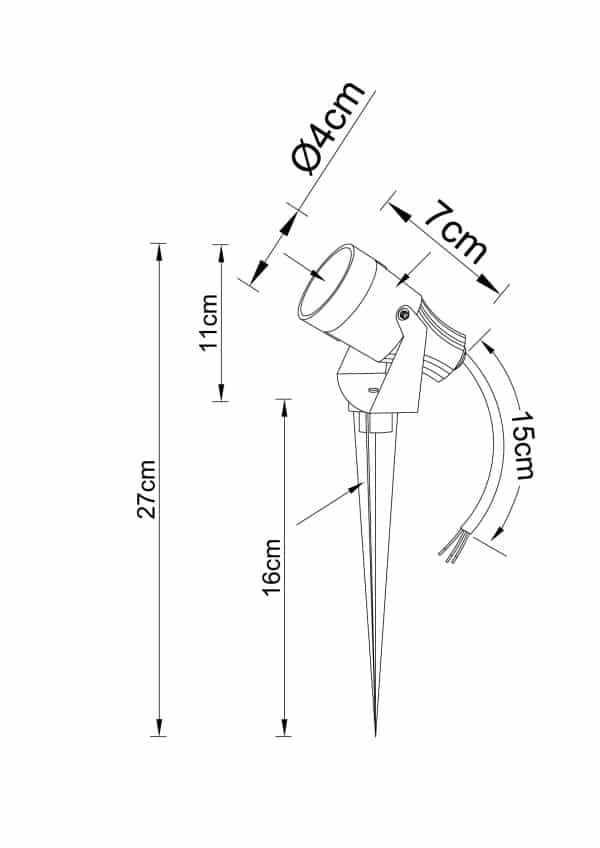 Грунтовый светильник Arte lamp ELSIE A4705IN-1BK — изображение 5