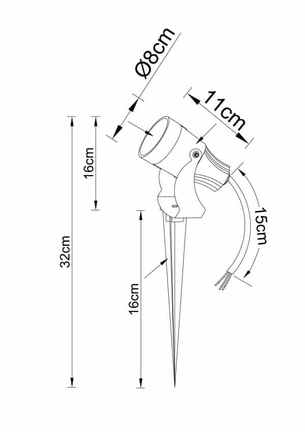 Грунтовый светильник Arte lamp ELSIE A4715IN-1BK — изображение 5