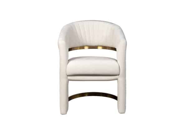 GY-08386 Стул велюр кремовый/матовое золото 67*66*85см