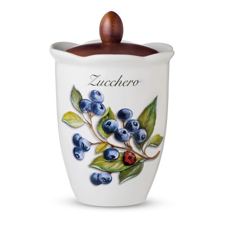Ёмкость для сахара с крышкой Frutti di Bosco 19 см