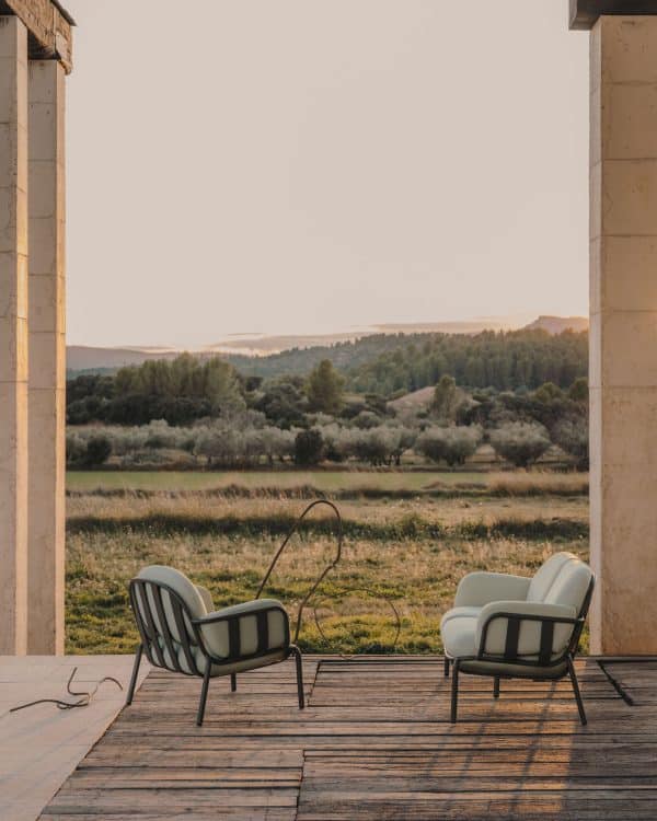 Joncols Алюминиевое кресло для улицы зеленого цвета — изображение 3