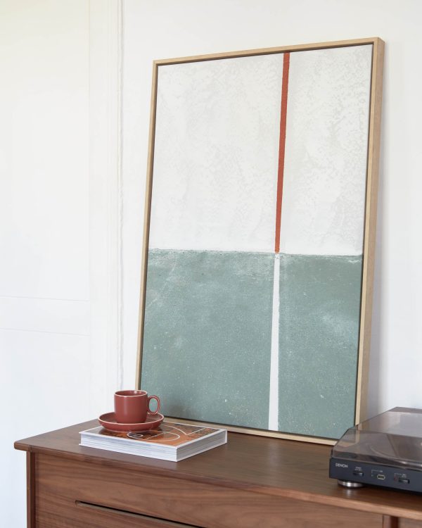 Картина Malvern в зелено-белом цвете 50 x 70 см — изображение 3