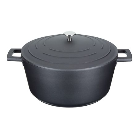 Кастрюля с крышкой 28 см литой алюминий 5л MasterClass