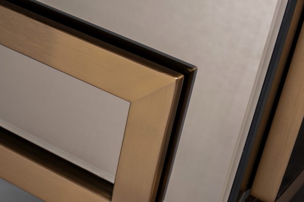 KFG210 Консоль 2 ящика зеркало бронза/золото 120*42*76 см — изображение 5