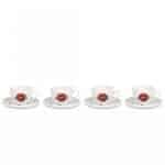Koenitz Набор из 4 кофейных пар для капучино "Брызги кофе"