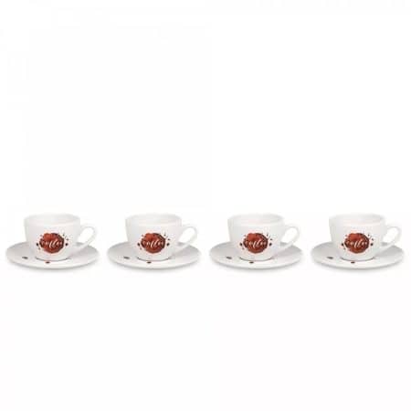 Koenitz Набор из 4 кофейных пар для капучино "Брызги кофе"