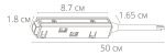 Коннектор-токоподвод для магнитного шинопровода Arte Lamp LINEA-ACCESSORIES A480133 — изображение 2