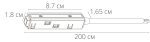 Коннектор-токоподвод для магнитного шинопровода Arte Lamp LINEA-ACCESSORIES A480233 — изображение 2