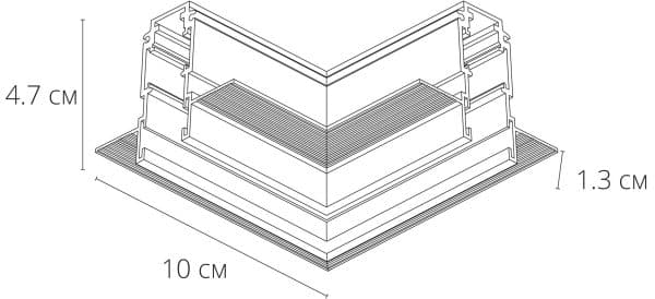 Коннектор угловой для магнитного шинопровода Arte Lamp EXPERT-ACCESSORIES A590706 — изображение 2