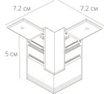 Коннектор угловой для магнитного шинопровода Arte Lamp LINEA-ACCESSORIES A480606 — изображение 2