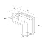 Коннектор угловой для встраимового шинопровода Arte Lamp OPTIMA-ACCESSORIES A731733 — изображение 2