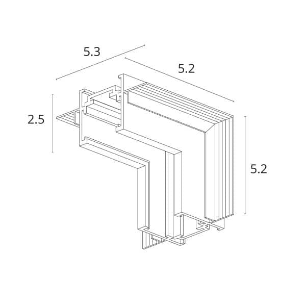 Коннектор угловой для встраимового шинопровода Arte Lamp OPTIMA-ACCESSORIES A731733 — изображение 2