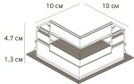 Коннектор угловой для встраиваемого шинопровода Arte Lamp LINEA-ACCESSORIES A487706 — изображение 2
