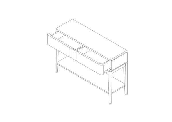 konsol-line-belyj-1 Консоль Line (белый) — изображение 2