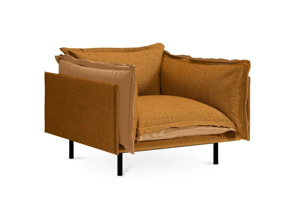 Кресло Barcelona бежевый, оранжевый — изображение 2