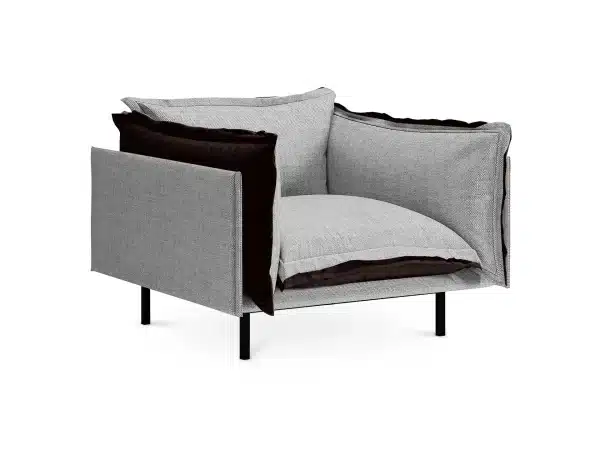 Кресло Barcelona коричневый, серый — изображение 2