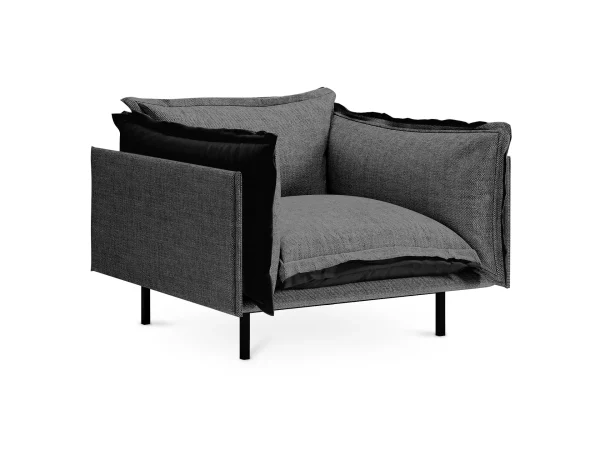 Кресло Barcelona темно-серый, черный — изображение 2