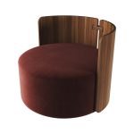 Кресло крутящееся Lagom 800 (бордовый FiberGuard