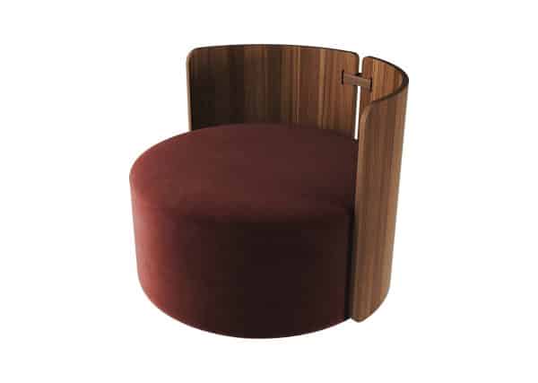 Кресло крутящееся Lagom 800 (бордовый FiberGuard