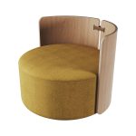 Кресло крутящееся Lagom 800 (горчичный