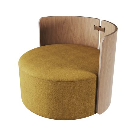 Кресло крутящееся Lagom 800 (горчичный