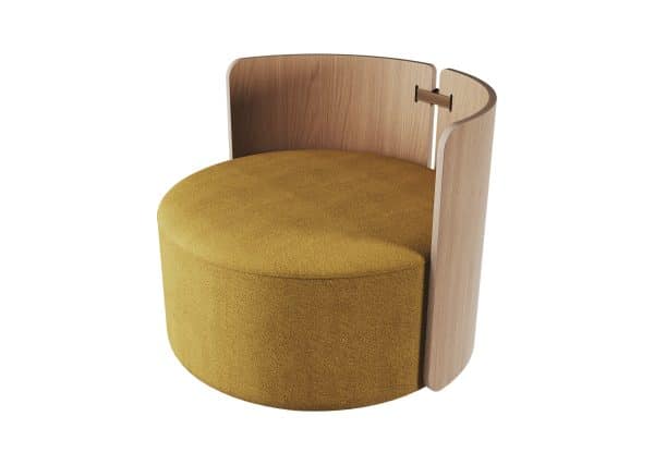 Кресло крутящееся Lagom 800 (горчичный