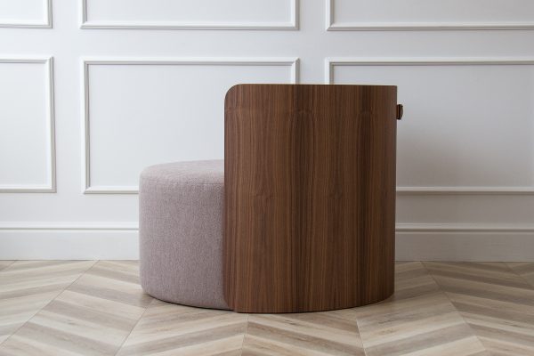 Кресло крутящееся Lagom 800 (капучино твид, орех) — изображение 4