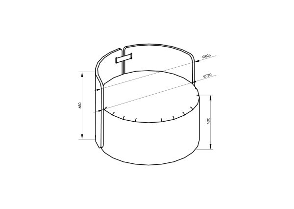 Кресло крутящееся Lagom 800 (молочный букле, натуральный дуб) — изображение 4