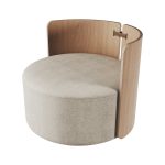 Кресло крутящееся Lagom 800 (молочный