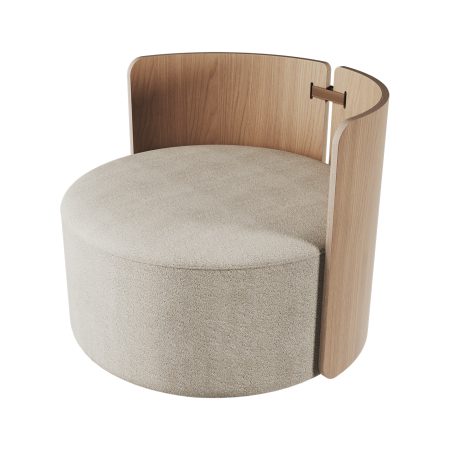 Кресло крутящееся Lagom 800 (молочный