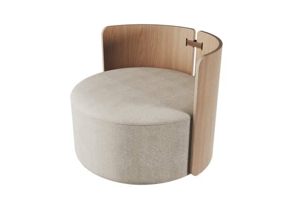 Кресло крутящееся Lagom 800 (молочный