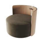 Кресло крутящееся Lagom 800 (серо-зеленый FiberGuard